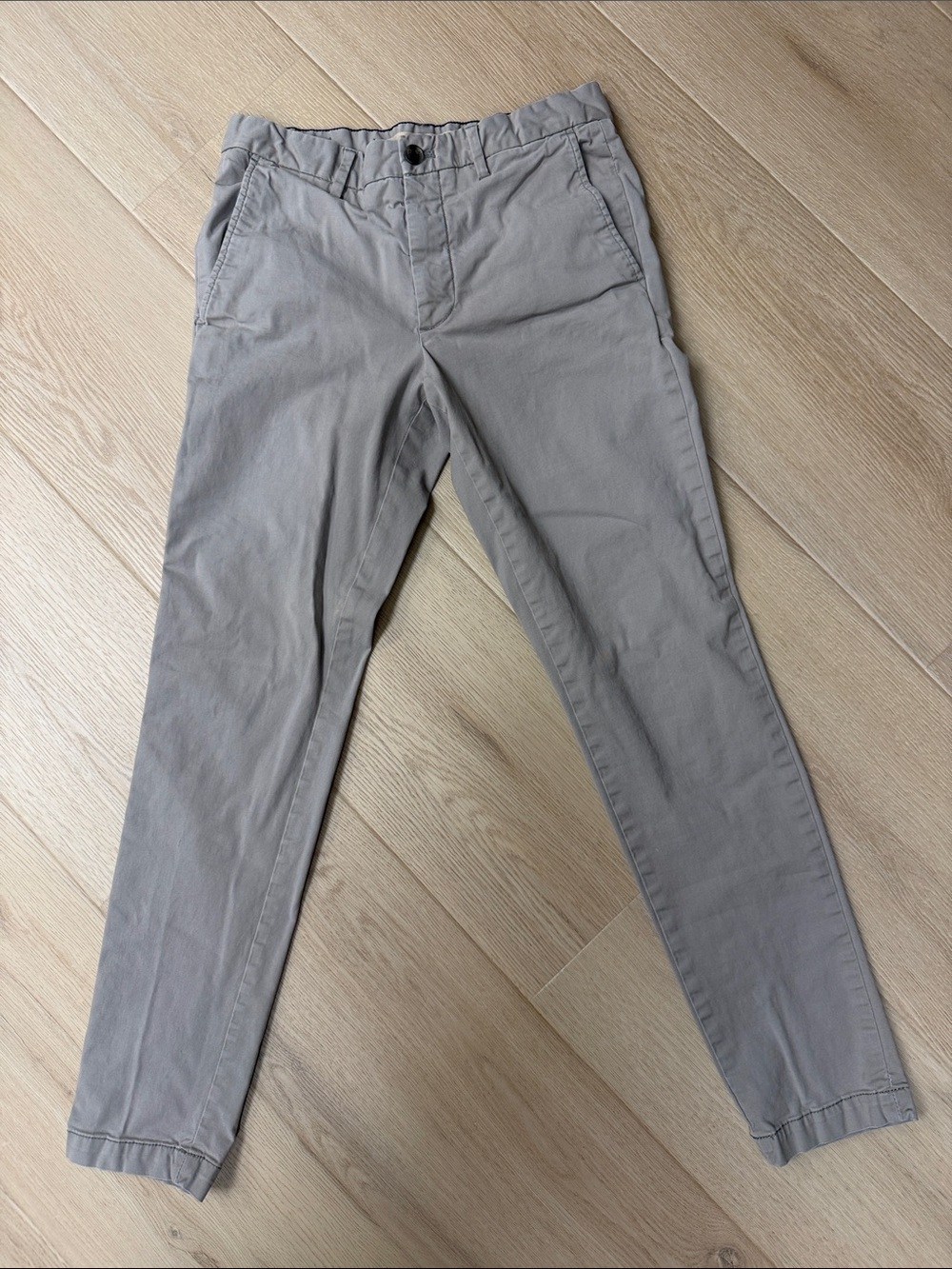 Banana Republic Men's Slim Stretch Chinos - Light Gray
